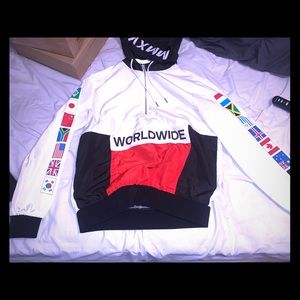 Rare Forever 21 Hoody Covered W/The Nation Flags